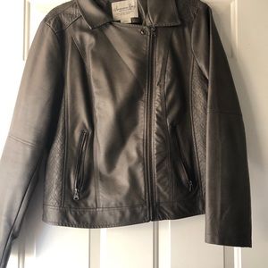 Faux leather jacket
